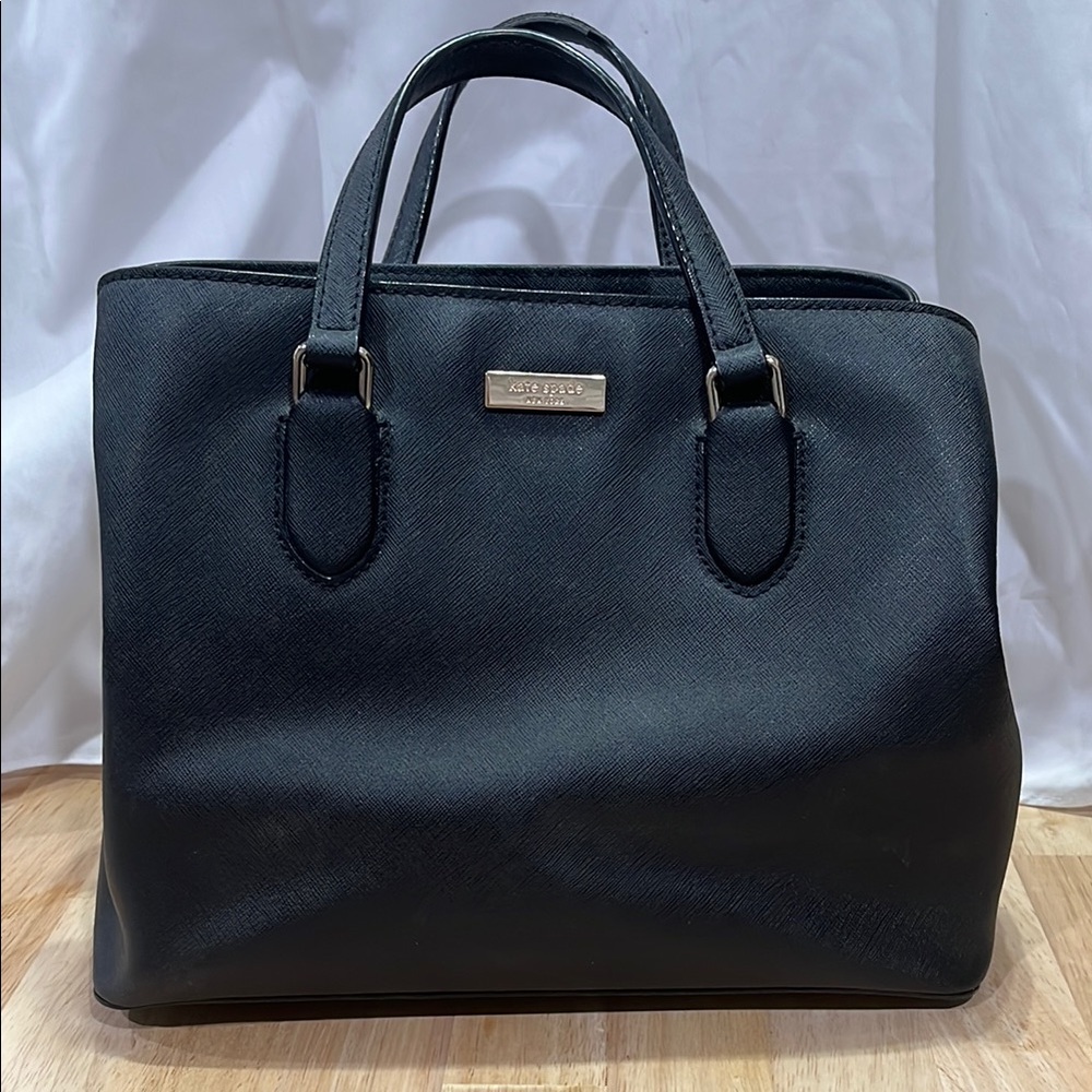 Kate Spade Black Leather Tote Bag